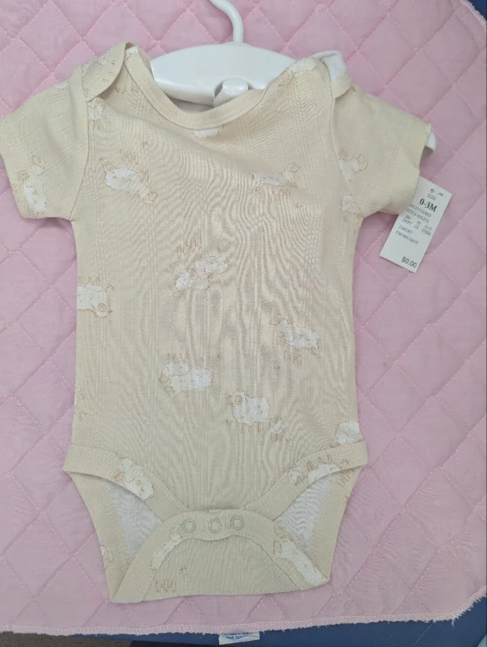 cloud island Light Blue Knit Pajama Set with Sheep Accent